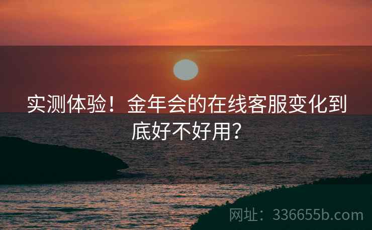 实测体验！金年会的在线客服变化到底好不好用？  第2张