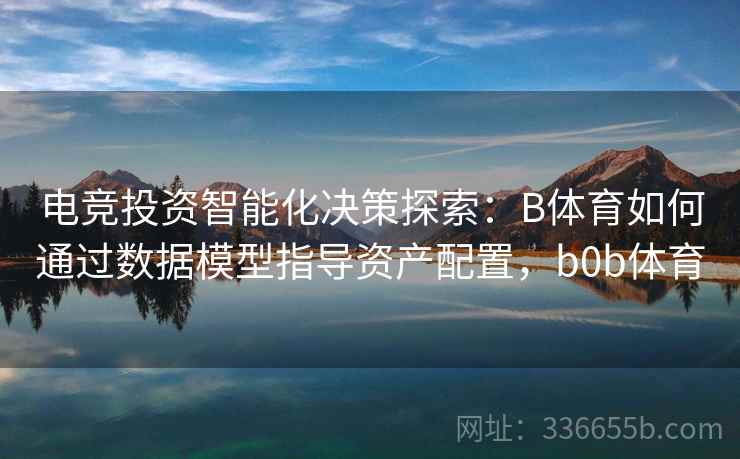 电竞投资智能化决策探索：B体育如何通过数据模型指导资产配置，b0b体育
