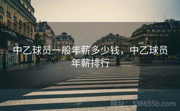 中乙球员一般年薪多少钱，中乙球员年薪排行