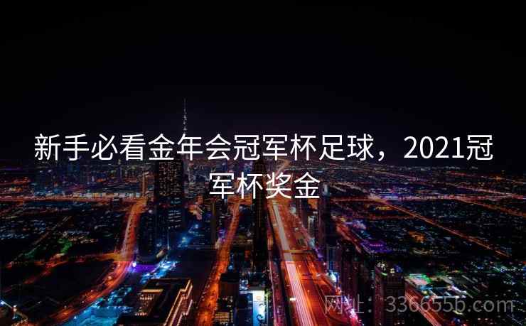 新手必看金年会冠军杯足球，2021冠军杯奖金