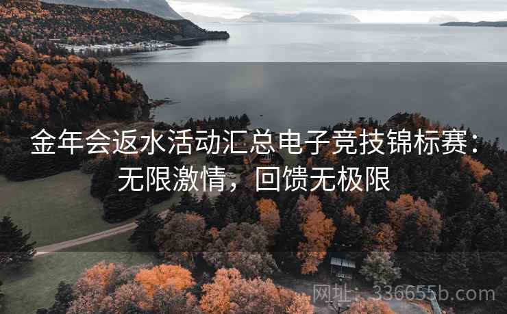 金年会返水活动汇总电子竞技锦标赛：无限激情，回馈无极限