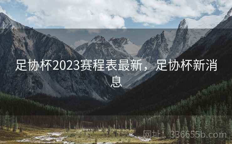 足协杯2023赛程表最新，足协杯新消息  第2张